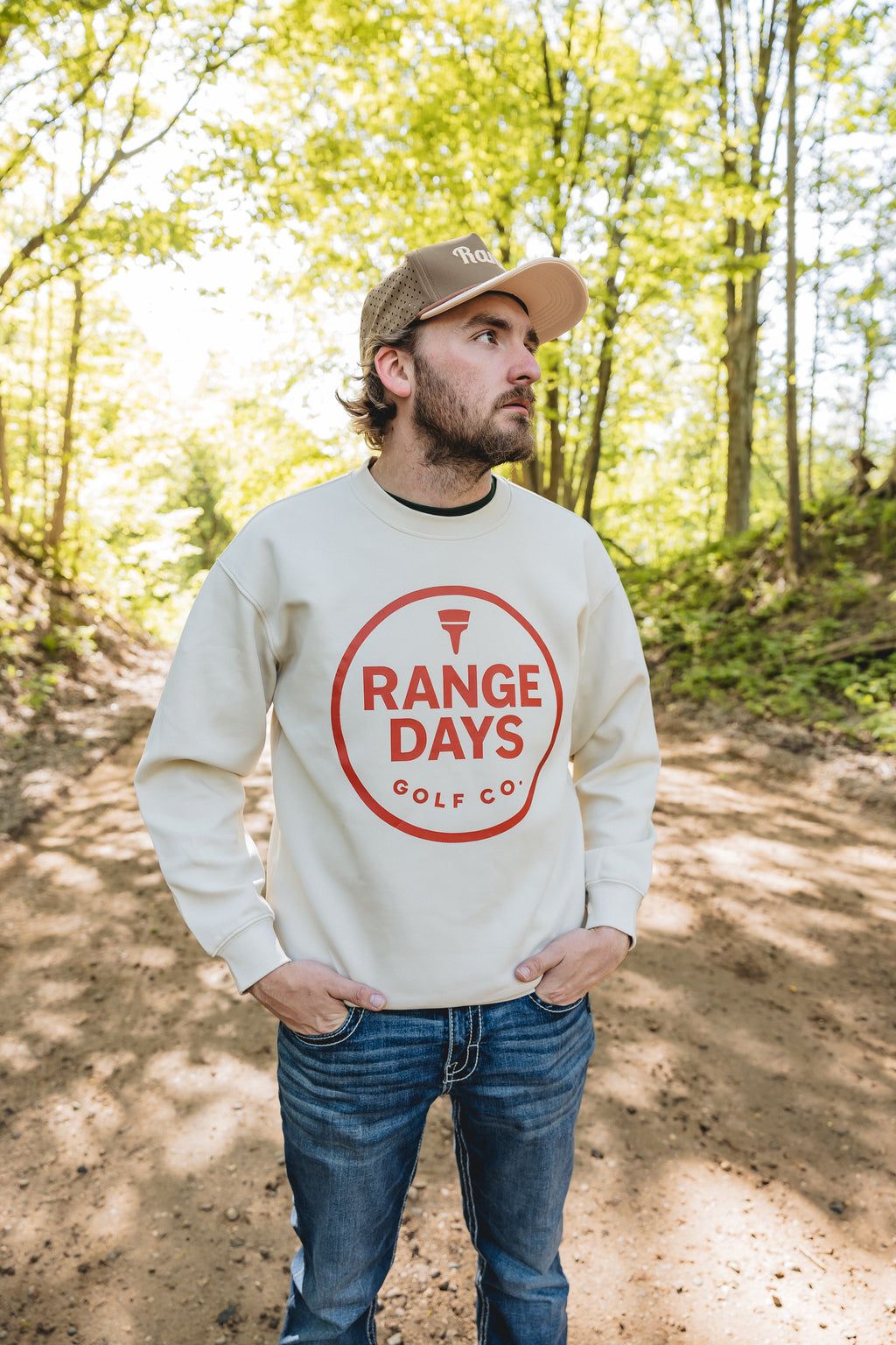 Range Days Classic Crewneck – Cream