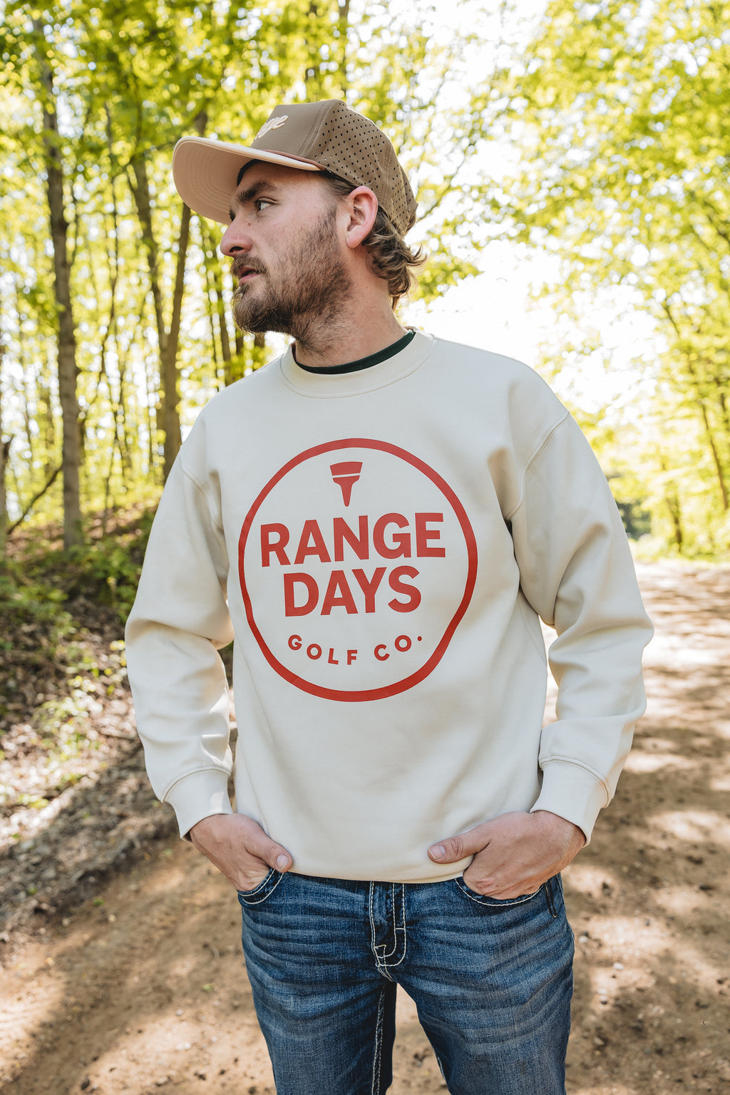 Range Days Classic Crewneck – Cream