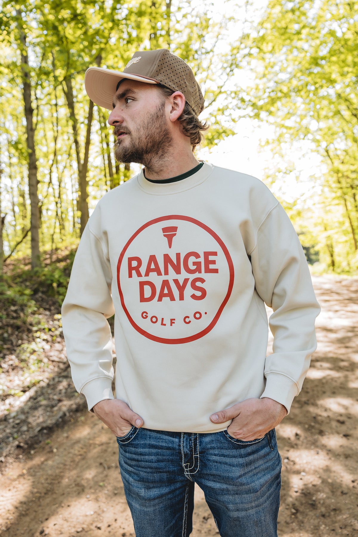 Range Days Classic Crewneck – Cream